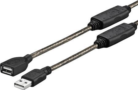 Usb 2.0 Forlængerkabel A-A Han-Hun 10M Vivolink