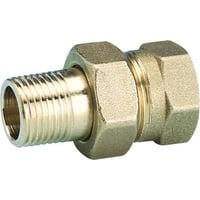 Radiatorforskruning lige 1" vrige